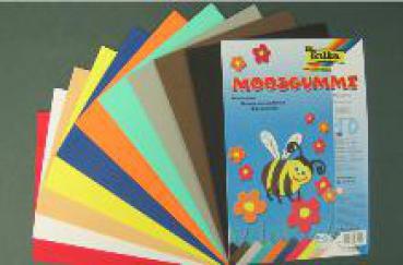 Moosgummi-Set, 10 Platten, 10 Farben  Window Color Farben, Folien &  Bastelmaterialp